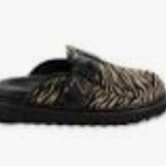 Zadig & Voltaire Alpha Zebra Print Fur Leather Mules - Picture 2 of 12
